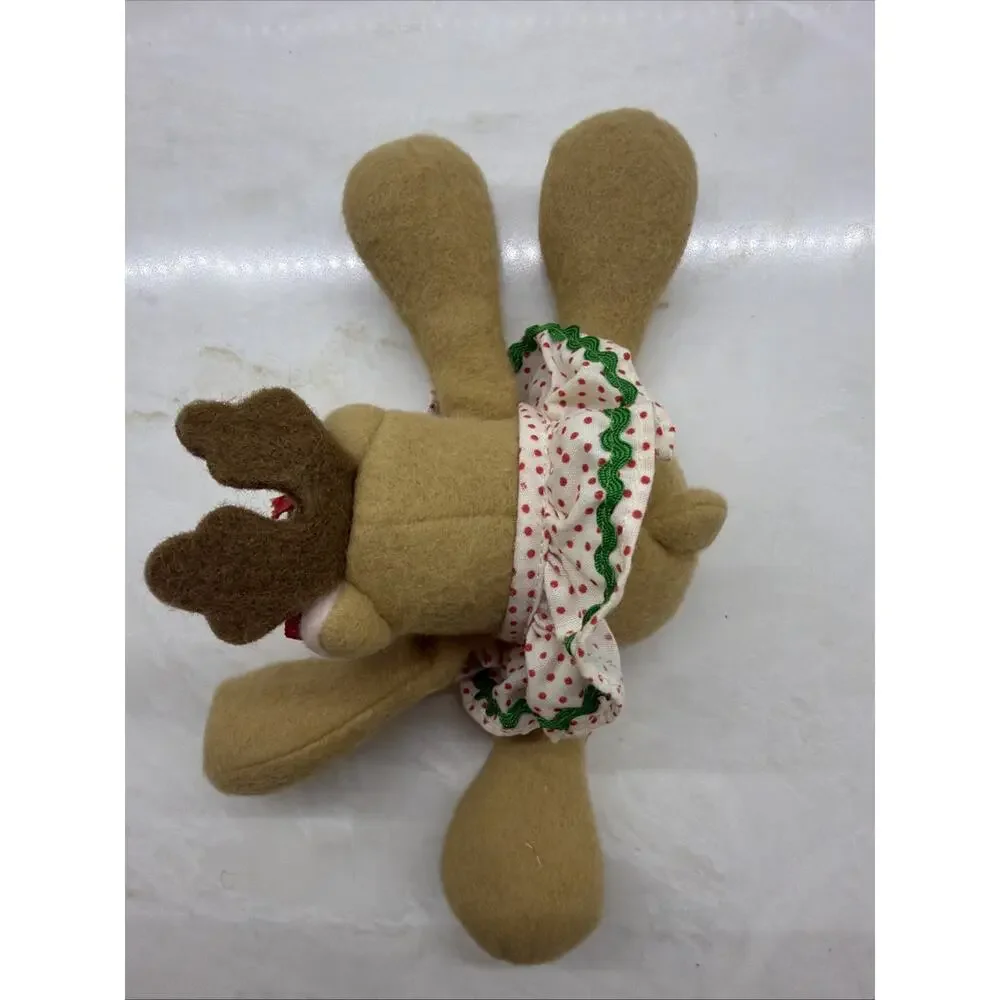 VINTAGE HALLMARK RHONDA THE REINDEER BEAN BAG STUFFED ANIMAL PLUSH CIRCA 1984